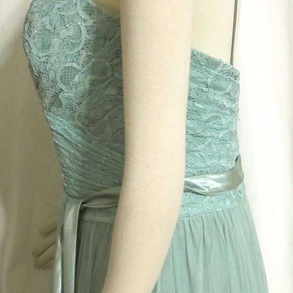 NEW Womens Ladies ALLURE BRIDALS Seafoam Long Formal Part Dress 12 Orig $142 - Picture 4 of 6